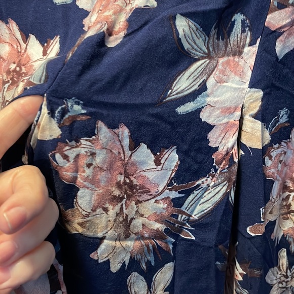 Blu Pepper women’s Medium long sleeve with floral design dress. CL05 - Picture 5 of 8